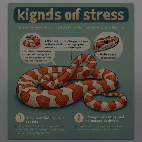 What Are the Key Signs of Stress in a Corn Snake and How Can It Be Mitigated?